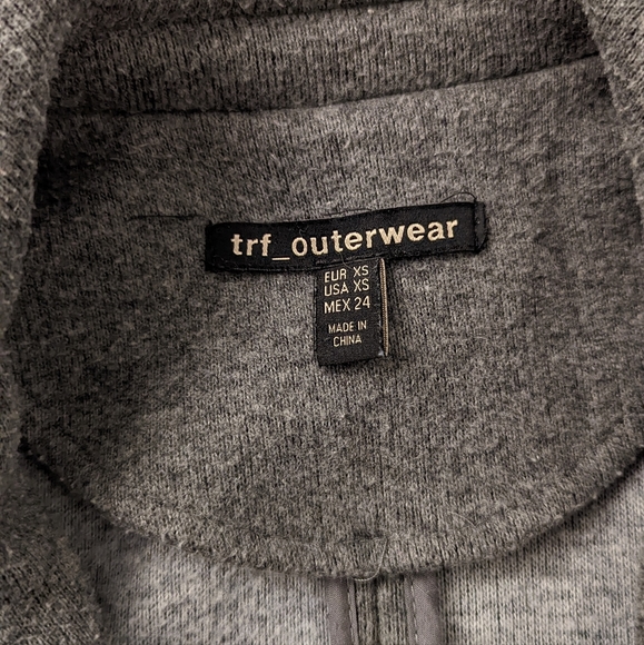 Zara trf_outerwear Grey Coat (XS) - Picture 3 of 3